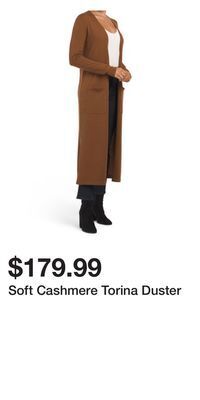 TJ Maxx Soft cashmere torina duster offer