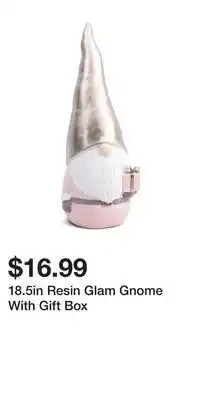 TJ Maxx 18.5in resin glam gnome with gift box offer