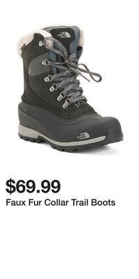 TJ Maxx Faux fur collar trail boots offer