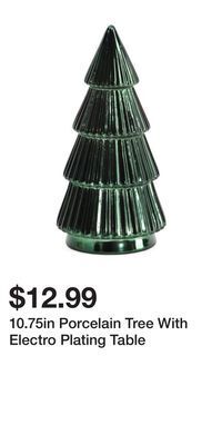 TJ Maxx 10.75in porcelain tree with electro plating table offer