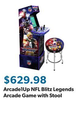 Sam's Club Arcade1up nfl blitz legends arcade game with stool offer