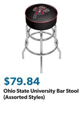 Sam's Club Ohio state university bar stool (assorted styles) offer