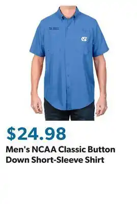 Sam's Club Men's ncaa classic button down short-sleeve shirt offer