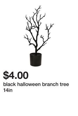 Five Below Black halloween branch tree 14in offer