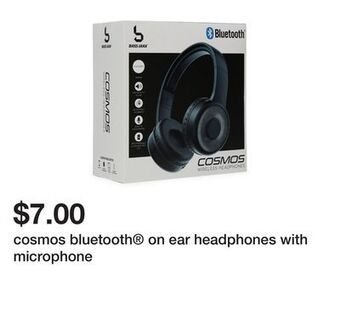 Five Below Cosmos bluetooth® on ear headphones with microphone offer
