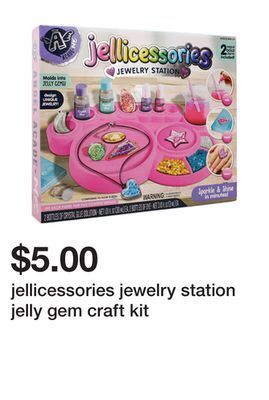 Five Below Jellicessories jewelry station jelly gem craft kit offer