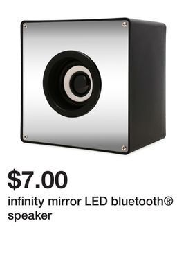Five Below Infinity mirror led bluetooth® speaker offer