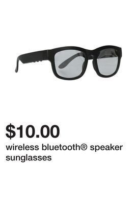 Five Below Wireless bluetooth® speaker sunglasses offer