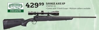 Sportsman's Warehouse Savage axis xp offer