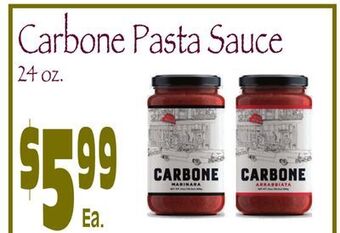 Wild By Nature Carbone pasta sauce offer