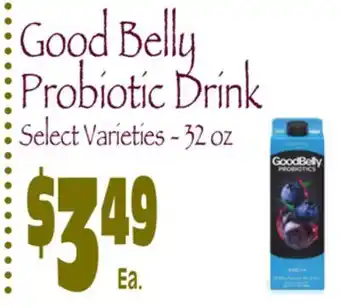 Wild By Nature Good belly probiotic drink offer