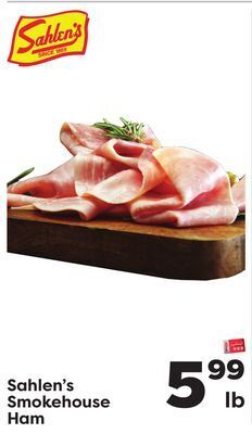 Weis Markets Sahlen's smokehouse ham offer
