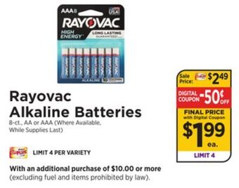 ShopRite Alkaline batteries offer