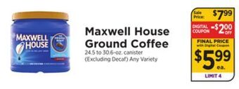 ShopRite Ground coffee offer