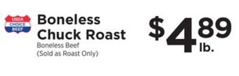 ShopRite Boneless chuck roast offer