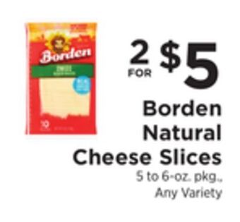 ShopRite Natural cheese slices offer