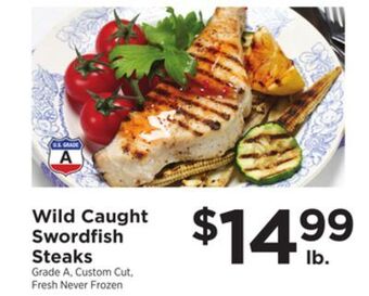 ShopRite Wild caught swordfish steaks offer