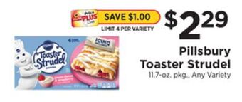 ShopRite Toaster strudel offer