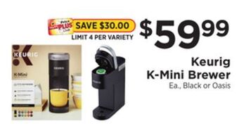 ShopRite K-mini brewer offer