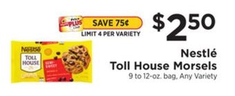 ShopRite Toll house morsels offer