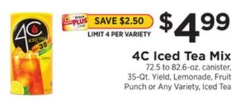 ShopRite Iced tea mix offer
