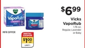 ShopRite Vaporub offer