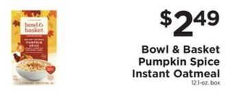 ShopRite Pumpkin spice instant oatmeal offer