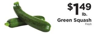 ShopRite Green squash offer