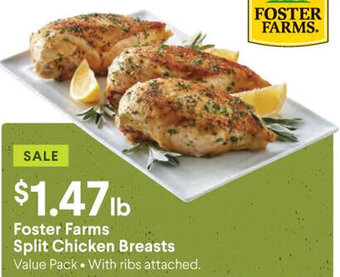 Raley's Foster Farms Split Chicken Breasts offer