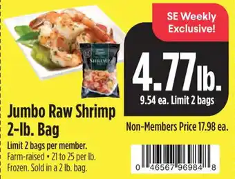 Raley's Jumbo Raw Shrimp 2-lb. Bag offer