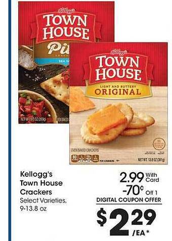 Kroger Kellogg's town house crackers offer