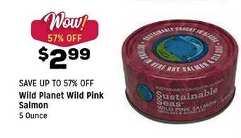 Grocery Outlet Wild planet wild pink salmon offer