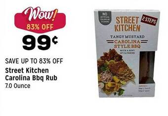 Grocery Outlet Street kitchen carolina bbq rub offer