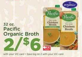 Harris Teeter Pacific organic broth offer