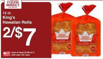 Harris Teeter King's hawaiian rolls offer