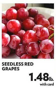 Reasors Seedless red grapes offer