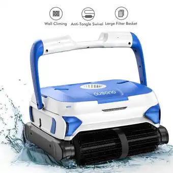 Walmart Ausono automatic pool cleaner with wall climbing for inground swimming pool offer