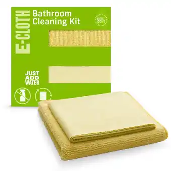 Walmart E-cloth bathroom cleaning kit, premium microfiber cleaning cloth, washable and reusable, 100 wash guarantee offer