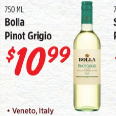 Rouses Bolla pinot grigio offer