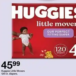 Target Huggies 120-ct. pack diapers offer