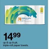 Target 8-pk. triple-roll paper towels offer