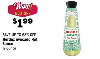 Grocery Outlet Herdez avocado hot sauce offer
