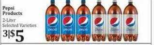 Rosauers Pepsi products offer