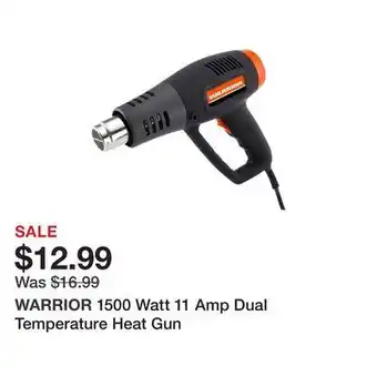 Harbor Freight Tools 1500 watt 11 amp dual temperature heat gun offer