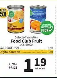 Food City Food club fruit offer