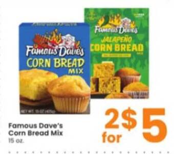 Albertsons Famous dave's corn bread mix offer