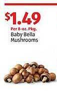 Aldi Baby bella mushrooms offer