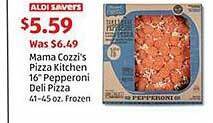 Aldi Mama cozzi's pizza kitchen 16 offer