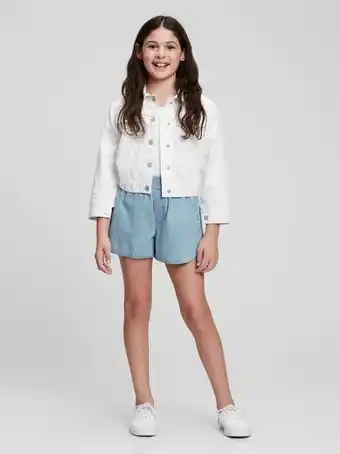Gap Kids high rise denim pull-on dolphin shorts offer