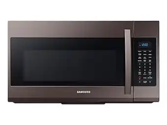 Samsung 1.9 cu. ft. over-the-range microwave with sensor cooking in fingerprint resistant tuscan stainless steel offer